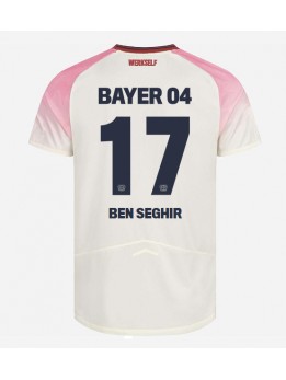Bayer Leverkusen Eliesse Ben Seghir #17 Replika Borta Kläder 2025-26 Kortärmad